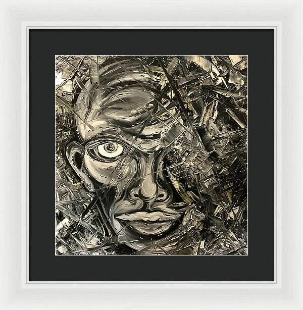 Gray Man - Framed Print