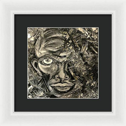 Gray Man - Framed Print