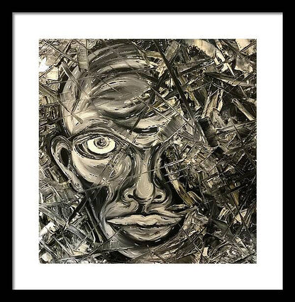 Gray Man - Framed Print