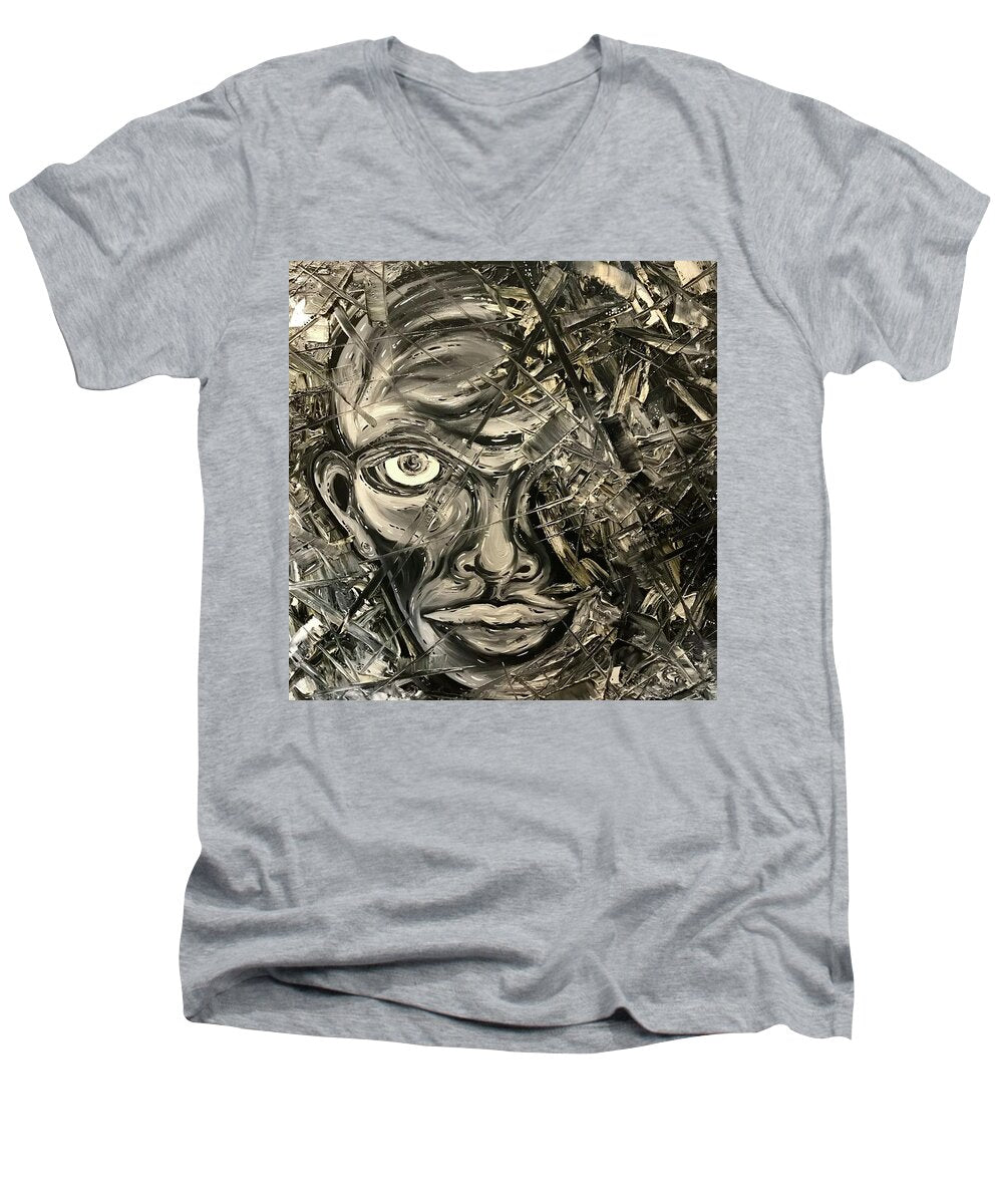 Gray Man - Men's V-Neck T-Shirt