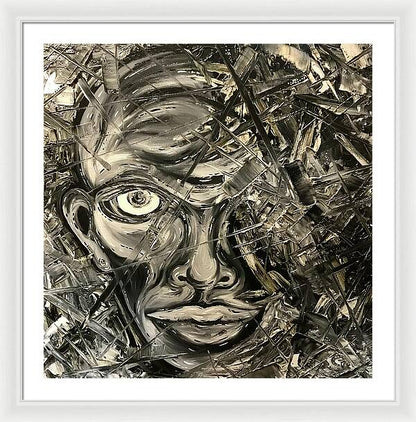 Gray Man - Framed Print