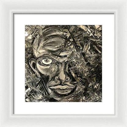 Gray Man - Framed Print