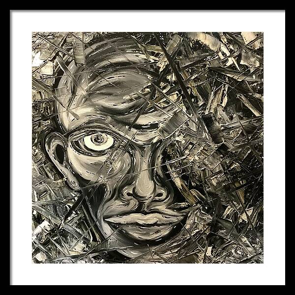 Gray Man - Framed Print