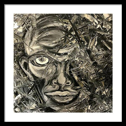 Gray Man - Framed Print