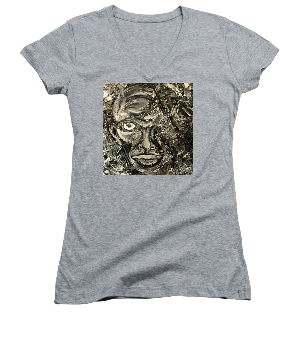 Gray Man - Women's V-Neck