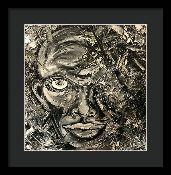Gray Man - Framed Print
