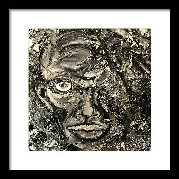 Gray Man - Framed Print