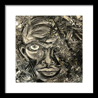 Gray Man - Framed Print