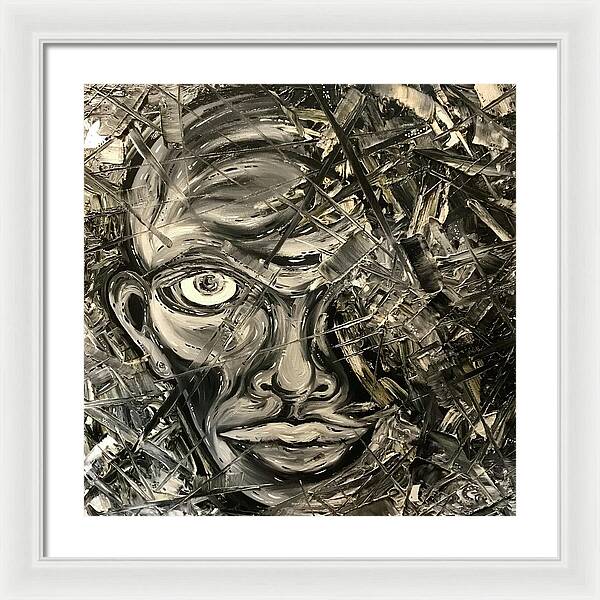 Gray Man - Framed Print
