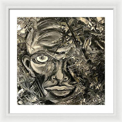 Gray Man - Framed Print