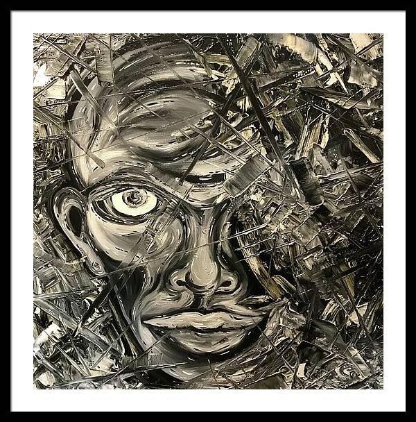 Gray Man - Framed Print