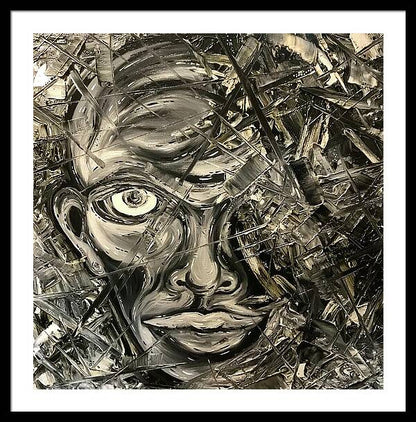 Gray Man - Framed Print
