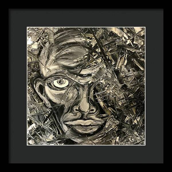 Gray Man - Framed Print