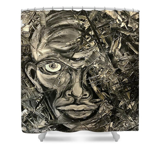 Gray Man - Shower Curtain