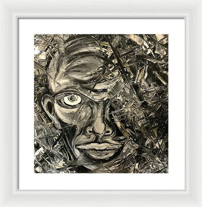 Gray Man - Framed Print