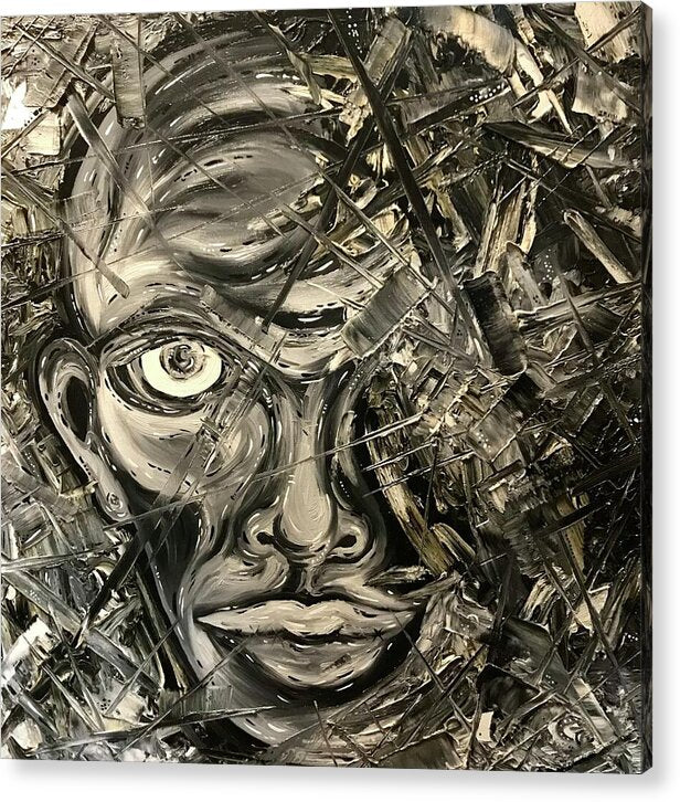 Gray Man - Acrylic Print