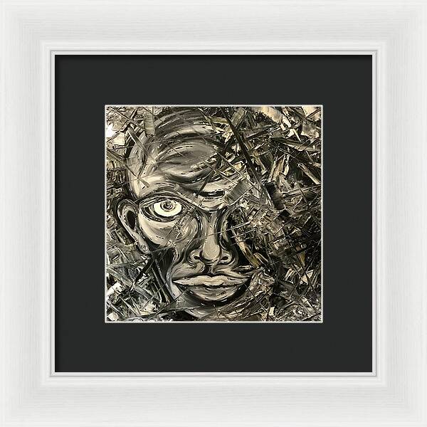 Gray Man - Framed Print