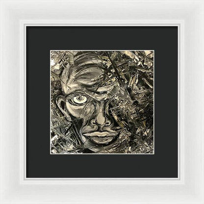 Gray Man - Framed Print