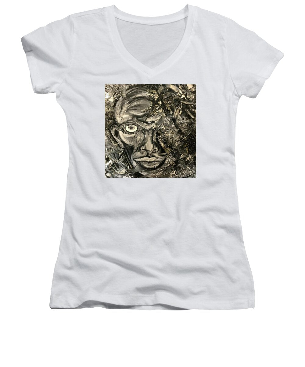 Gray Man - Women's V-Neck