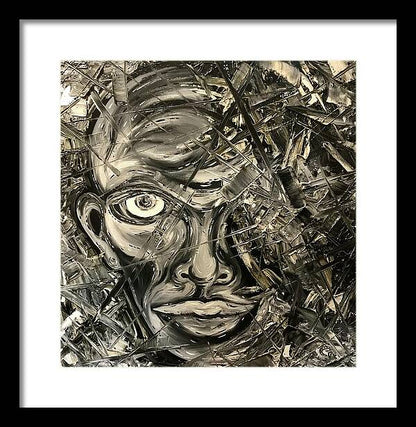 Gray Man - Framed Print