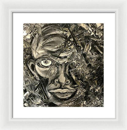 Gray Man - Framed Print