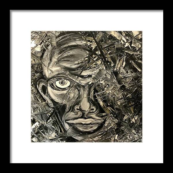 Gray Man - Framed Print