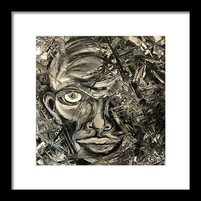Gray Man - Framed Print