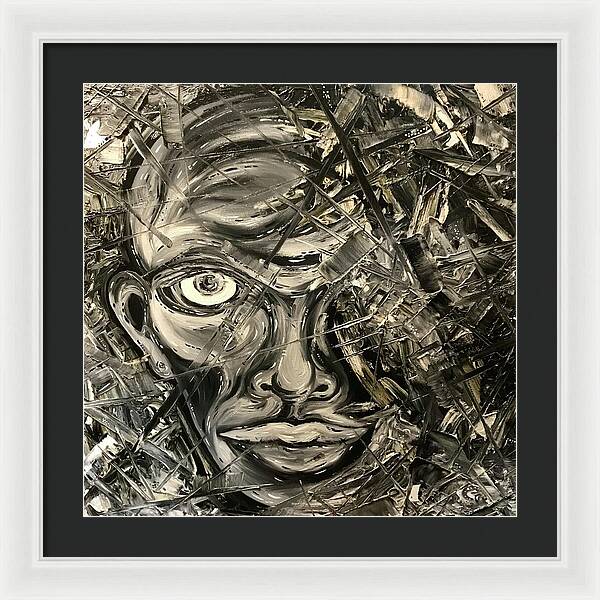 Gray Man - Framed Print