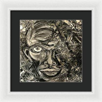 Gray Man - Framed Print