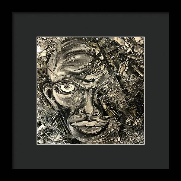 Gray Man - Framed Print