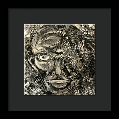 Gray Man - Framed Print