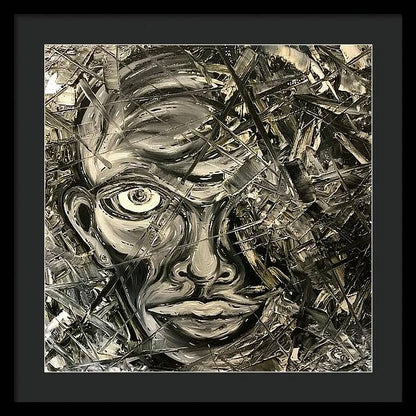Gray Man - Framed Print