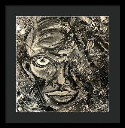 Gray Man - Framed Print
