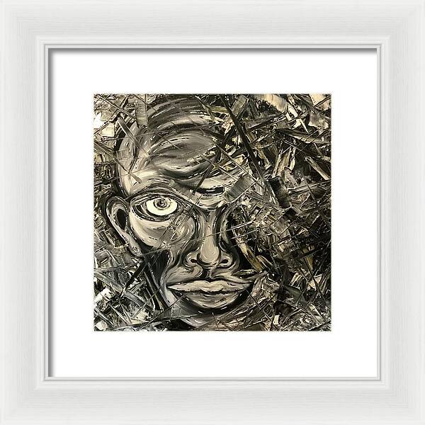 Gray Man - Framed Print