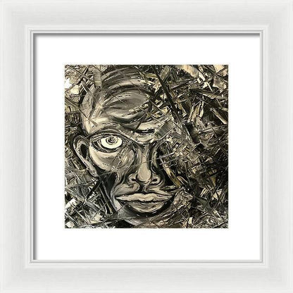 Gray Man - Framed Print