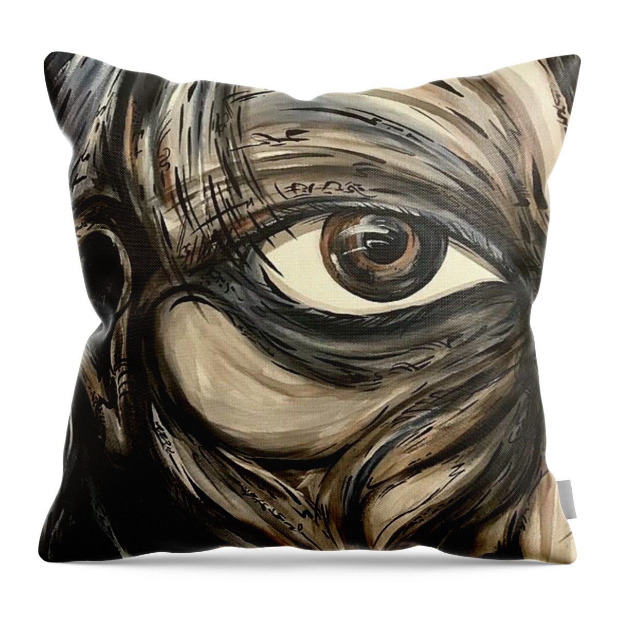 Half Creep - Throw Pillow