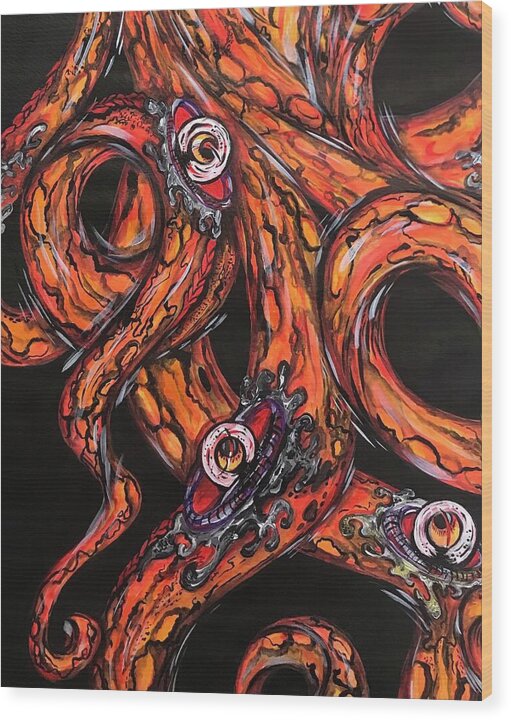 OctaArms - Wood Print