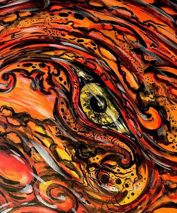 Orange Eye - Art Print