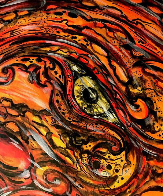 Orange Eye - Art Print