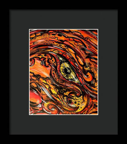 Orange Eye - Framed Print