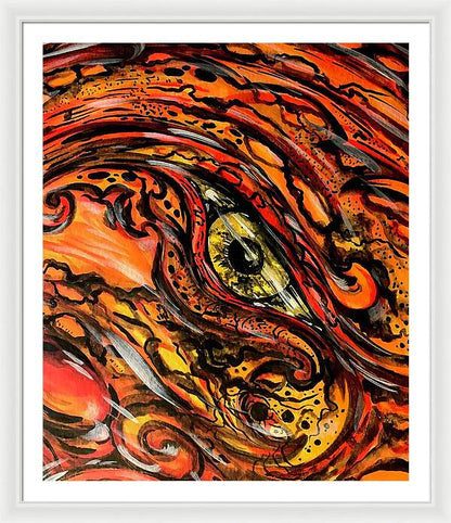 Orange Eye - Framed Print