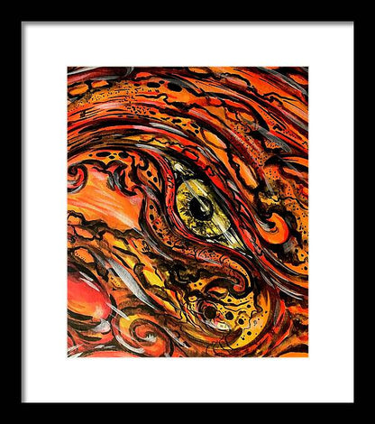 Orange Eye - Framed Print