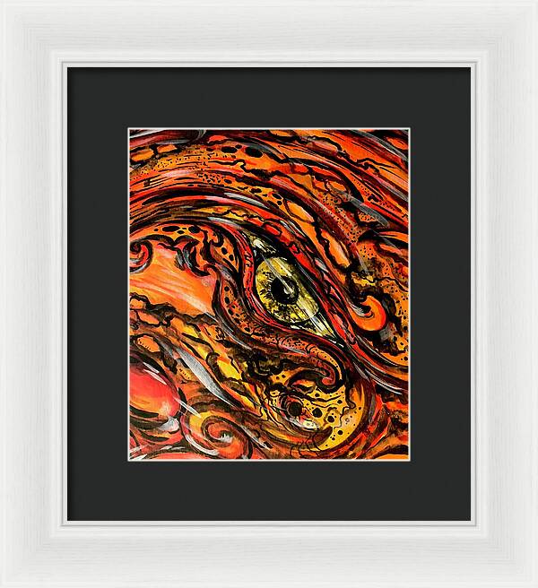 Orange Eye - Framed Print