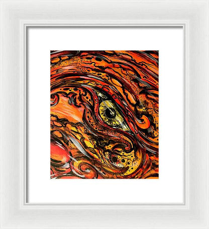 Orange Eye - Framed Print