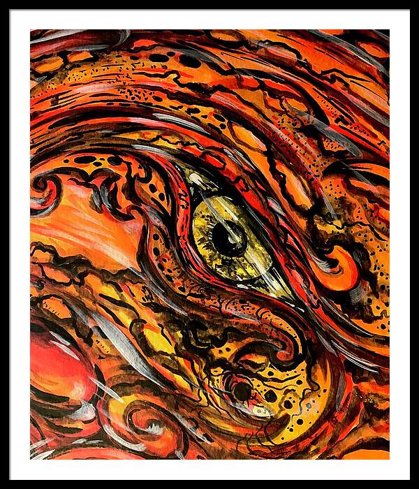Orange Eye - Framed Print
