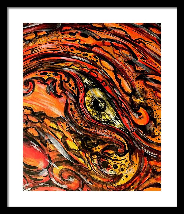 Orange Eye - Framed Print