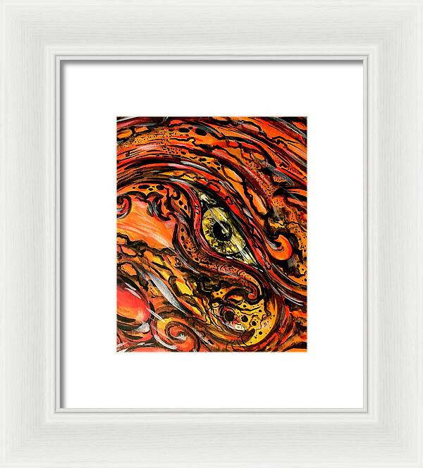 Orange Eye - Framed Print