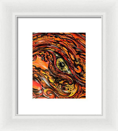 Orange Eye - Framed Print