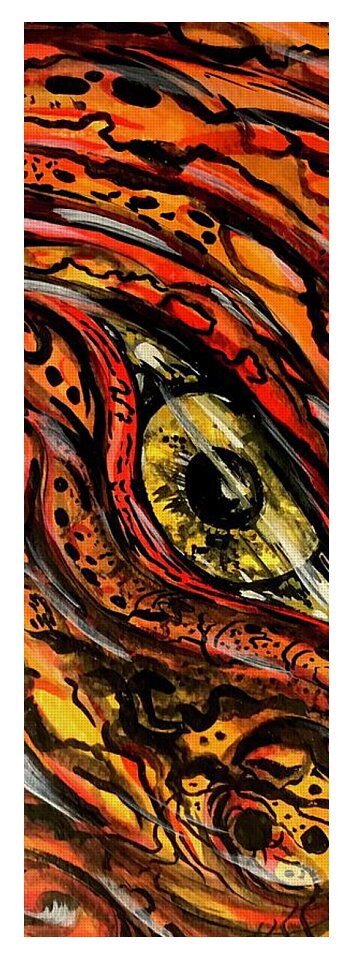 Orange Eye - Yoga Mat