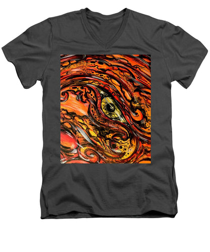 Orange Eye - Men's V-Neck T-Shirt